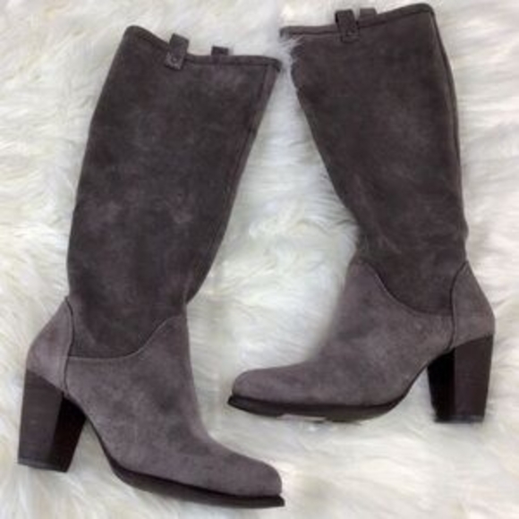 UGG Women's Gray Heeled Boots - Picture 3 of 14